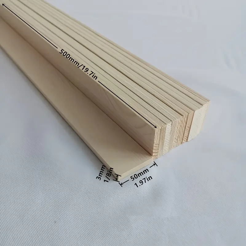 Smooth Natural Basswood Planks for Projects - Image 3