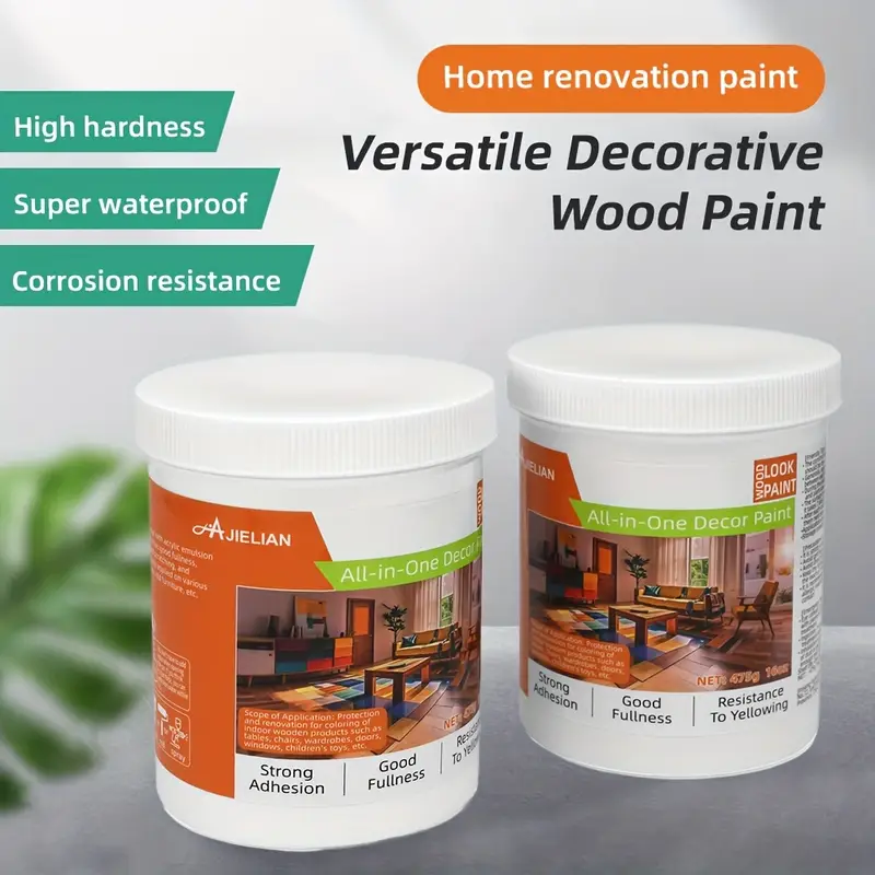White Home Paint Wood Varnish - 475g