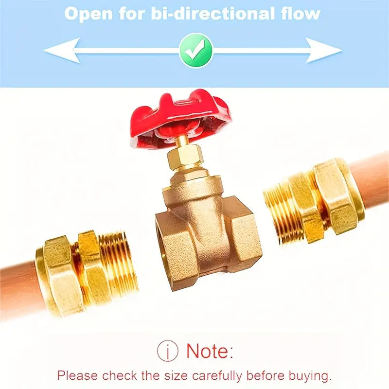 Thickened Brass Gate Valve - Image 3